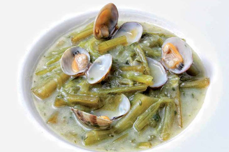 borraja con almejas