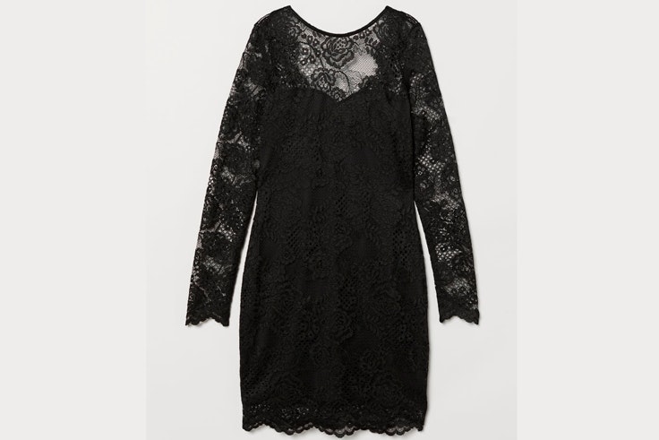 vestidos-para-nochevieja-2018-vestido-negro-de-encaje-hm
