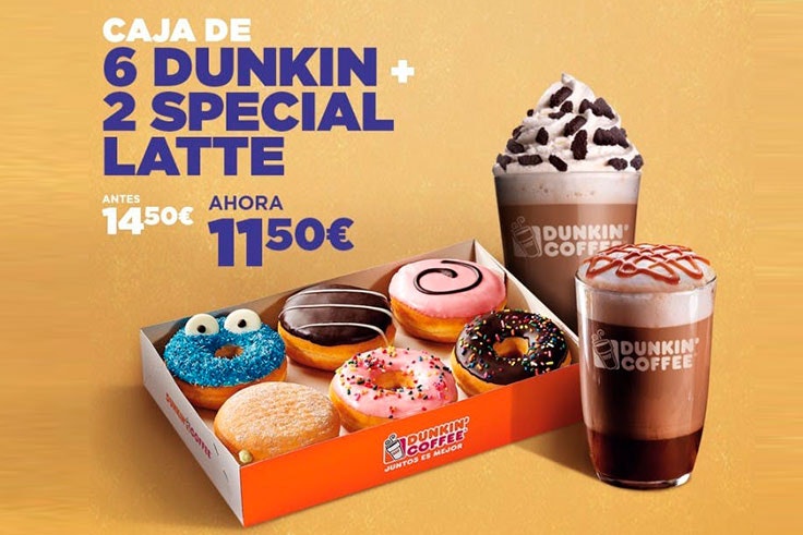 promocion dunkin coffee