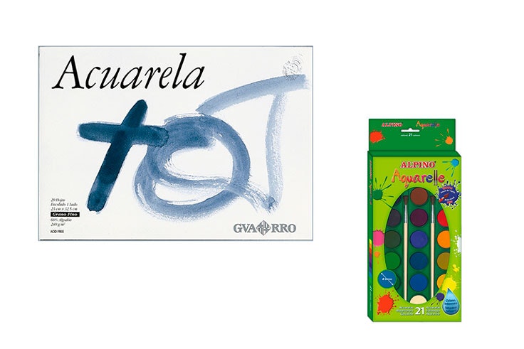 acuarelas de hipercor