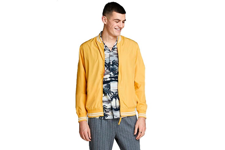 cazadoras de hombre jack and jones amarilla