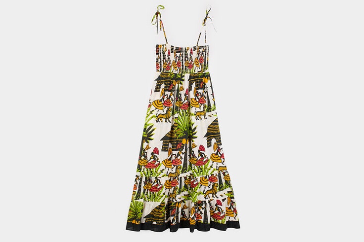 vestido flores estampado parfois