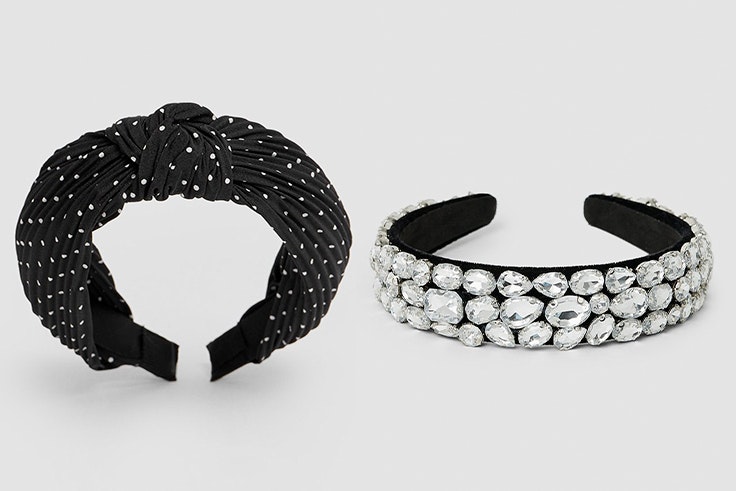 Diadema lunares (5,99€) y diadema cristales (7,99€).