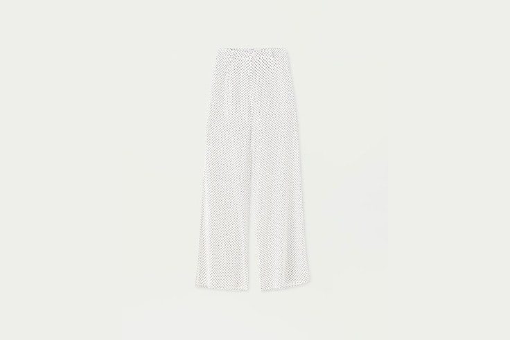 pantalon estampado de lunares pull&bear