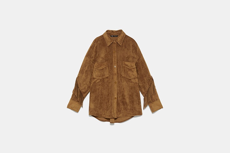 sobrecamisa ante flecos zara Saray Luis Martín