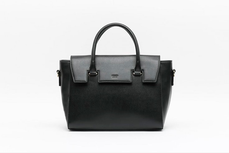 bolso negro shopper con asa misako