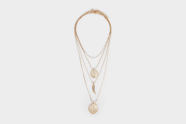 collar doble con medallas de parfois Olivia Frost
